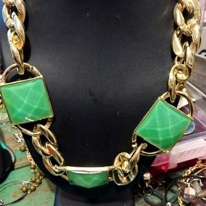 Chunky Green and Gold Costume jewelry pre-owned